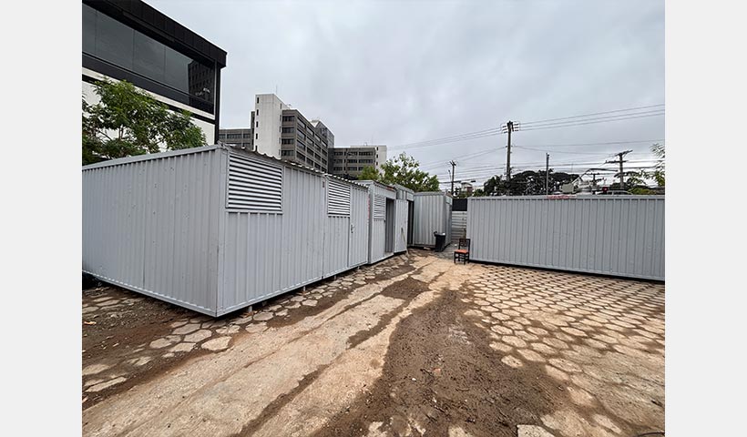 Canteiro provisório