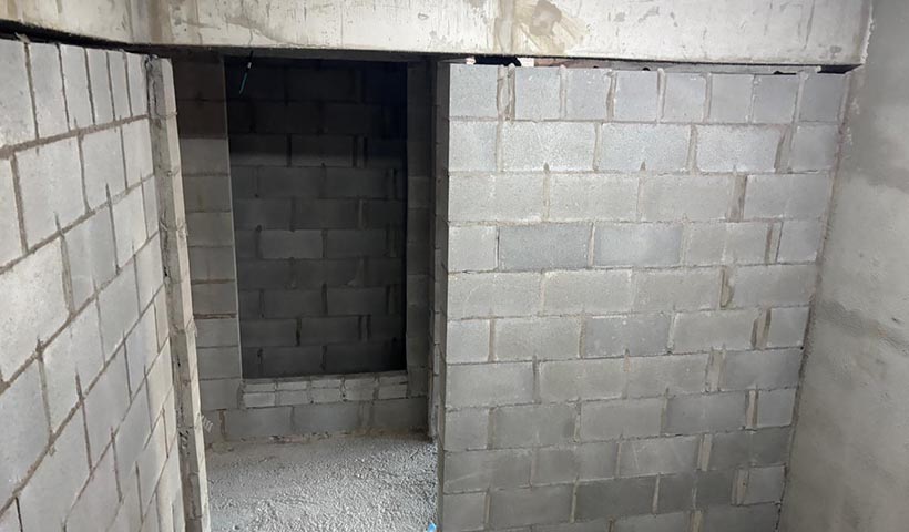 Elevação de alvenaria - 4º Pavimento