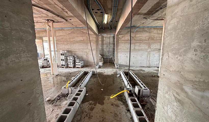 Marcação de alvenaria - 11º pavimento