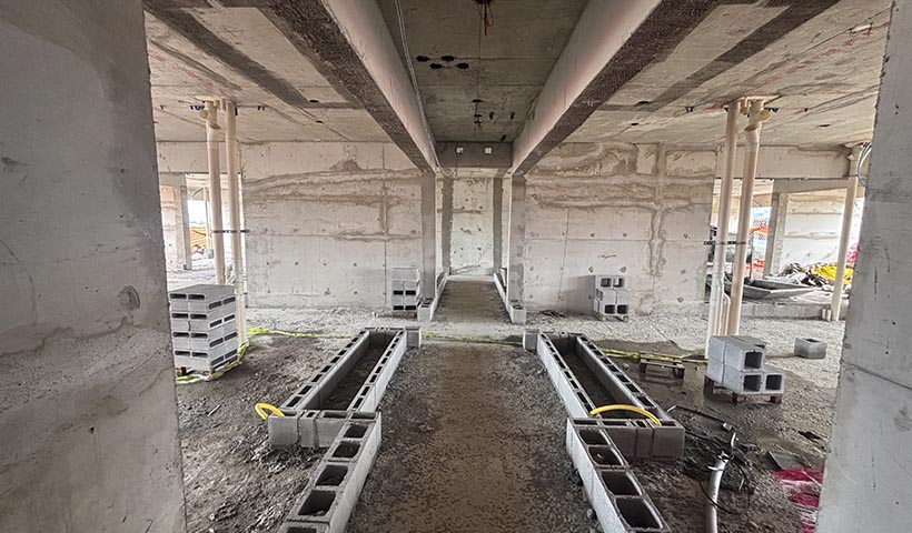 Marcação de alvenaria - 14º pavimento